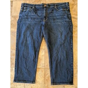Men's Big and Tall True Nation Size 52 x 30 Denim Dark wash Jeans Relaxed Fit